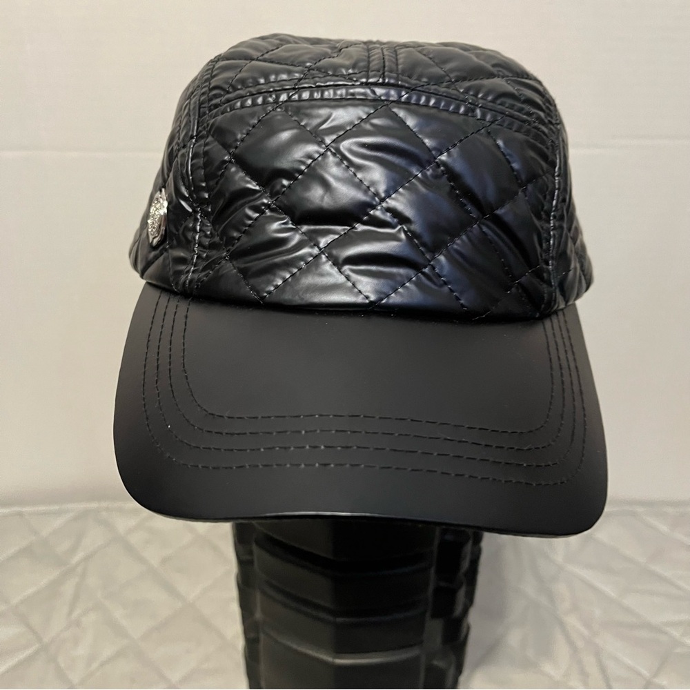 Vince Camuto Solid Black Minimalist Baseball Cap - O/S